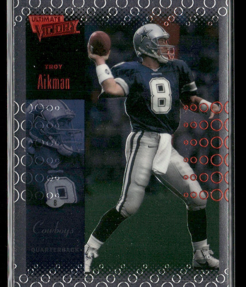 Troy Aikman Player Lot Bundle 10 Different Football Cards TA005 Cowboys back