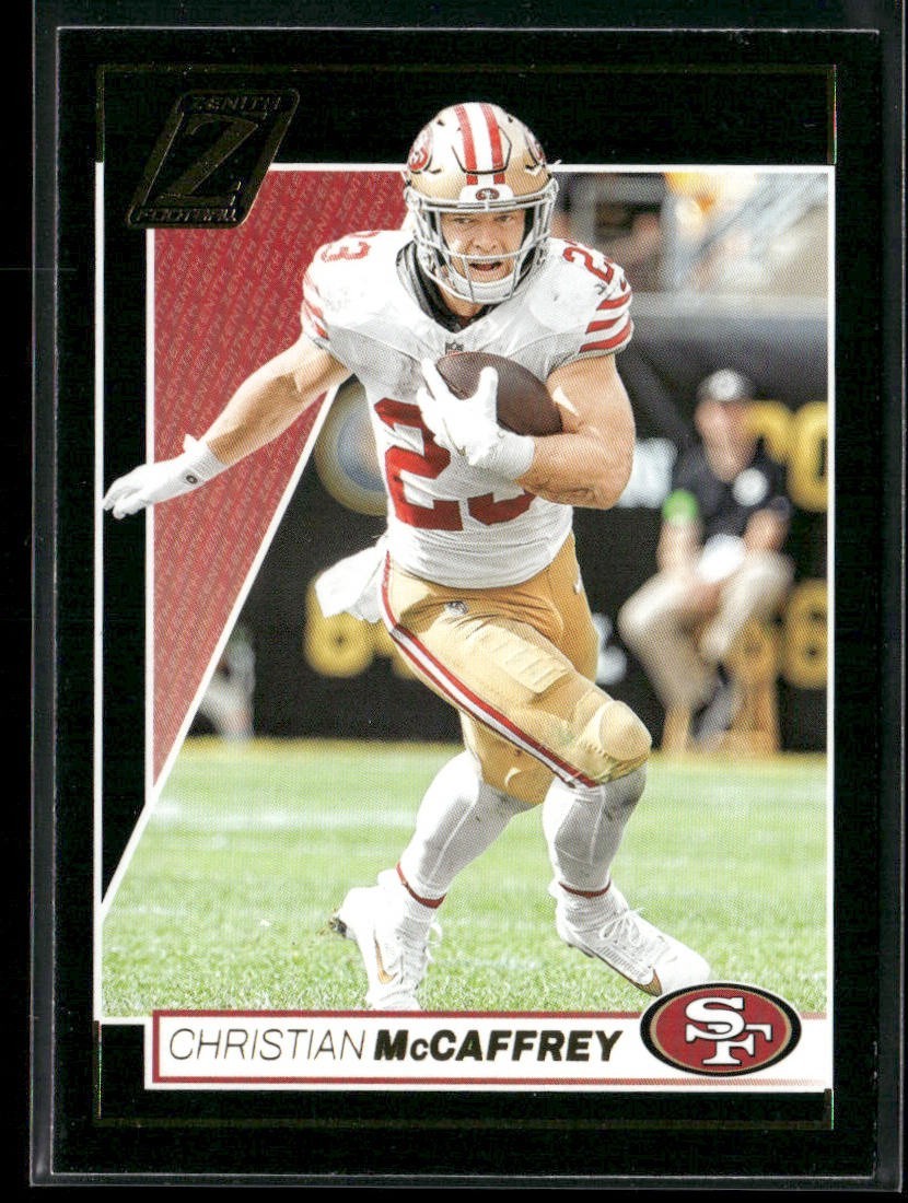 Christian McCaffrey Player Lot Bundle 10 Different Football Cards CM001 back