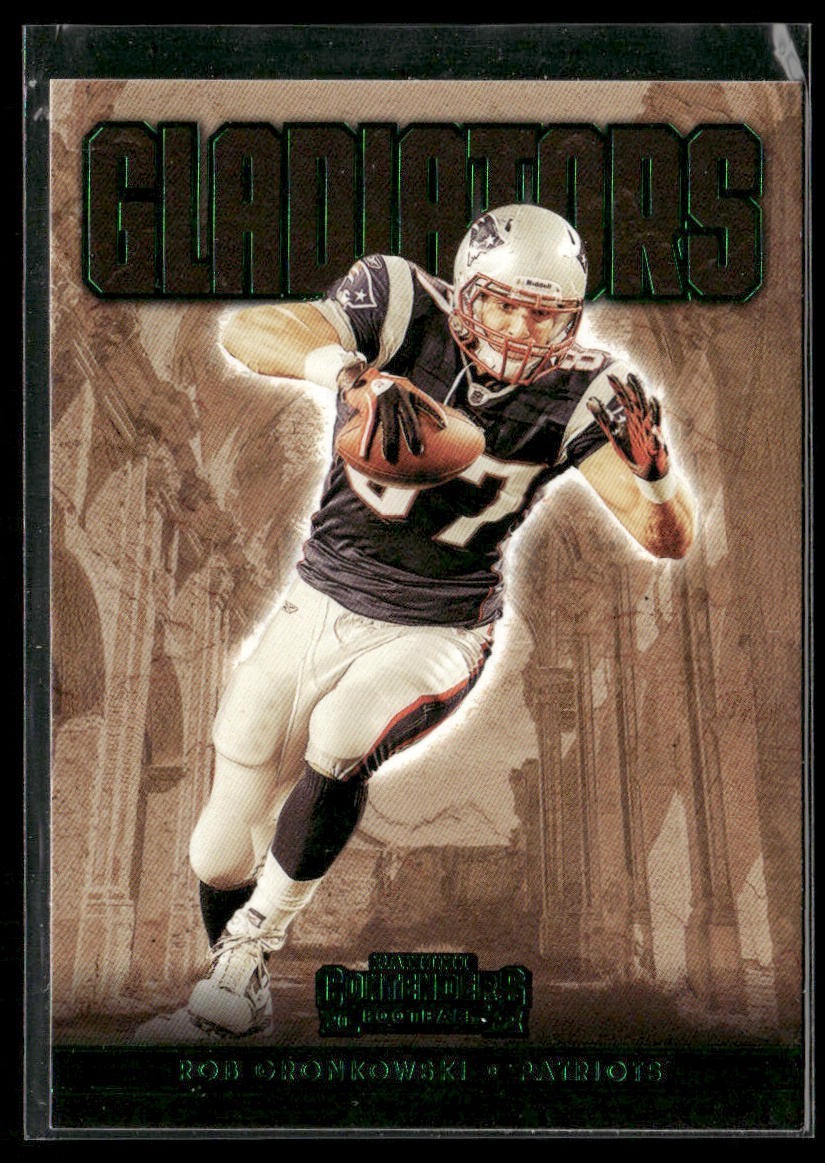 Rob Gronkowski Player Lot Bundle 10 Different Football Cards RG002 back