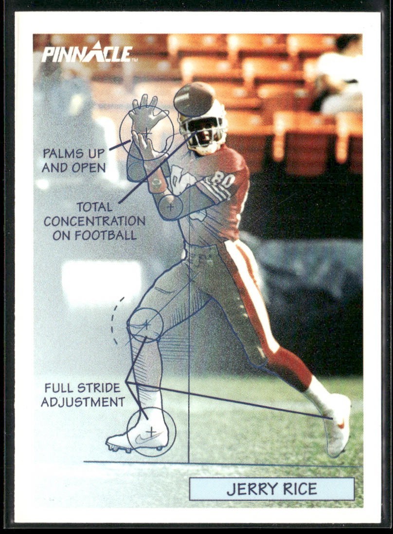 Jerry Rice Player Lot Bundle 10 Different Football Cards JR003 49ers back