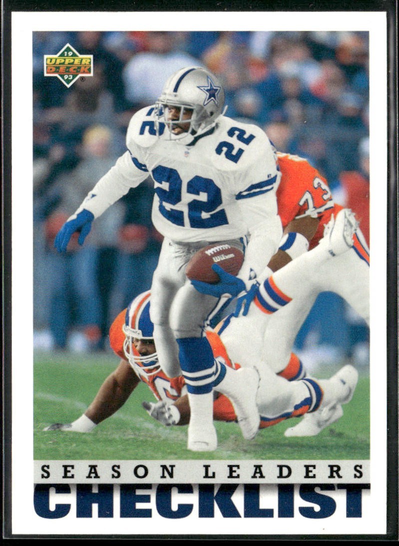 Emmitt Smith Player Lot Bundle 10 Different Football Cards ES001 Cowboys 1 RC back