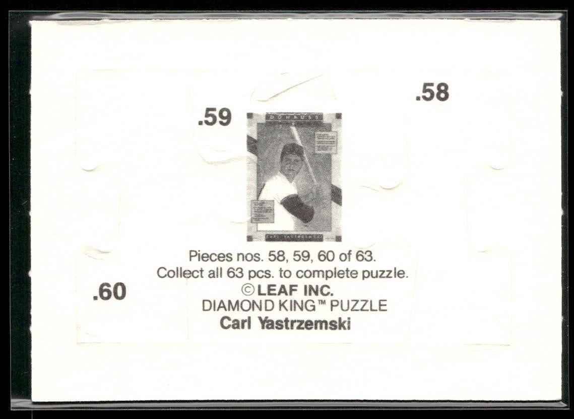 Puzzle Piece Lot Bundle 10 Different Baseball Cards P005 back