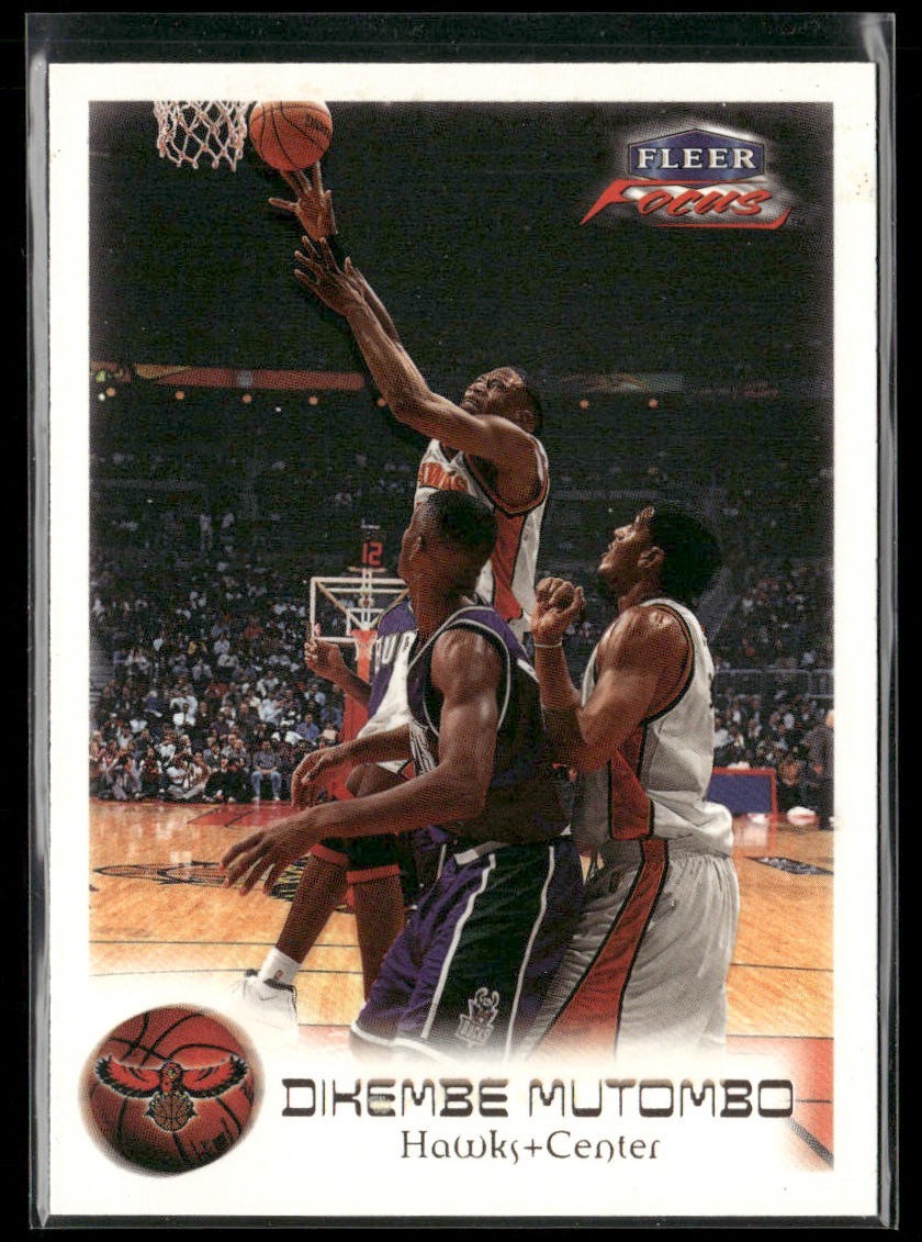 Dikembe Mutombo Player Lot Bundle 10 Basketball Cards DM003 Nuggets Hawks 1 RC back
