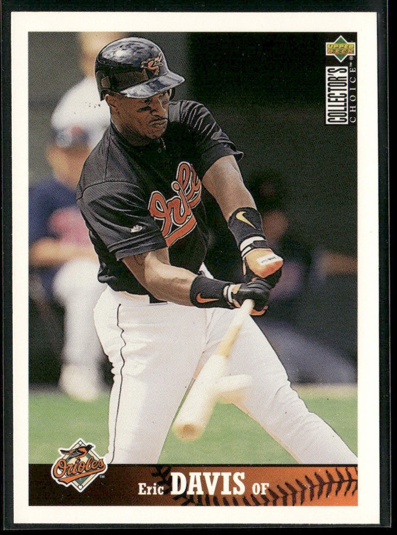 Eric Davis Player Lot Bundle 10 Different Baseball Cards ED001 Reds back