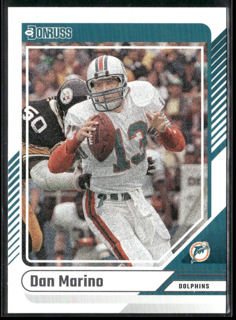Dan Marino Player Lot Bundle 10 Different Football Cards DM004 Dolphins back