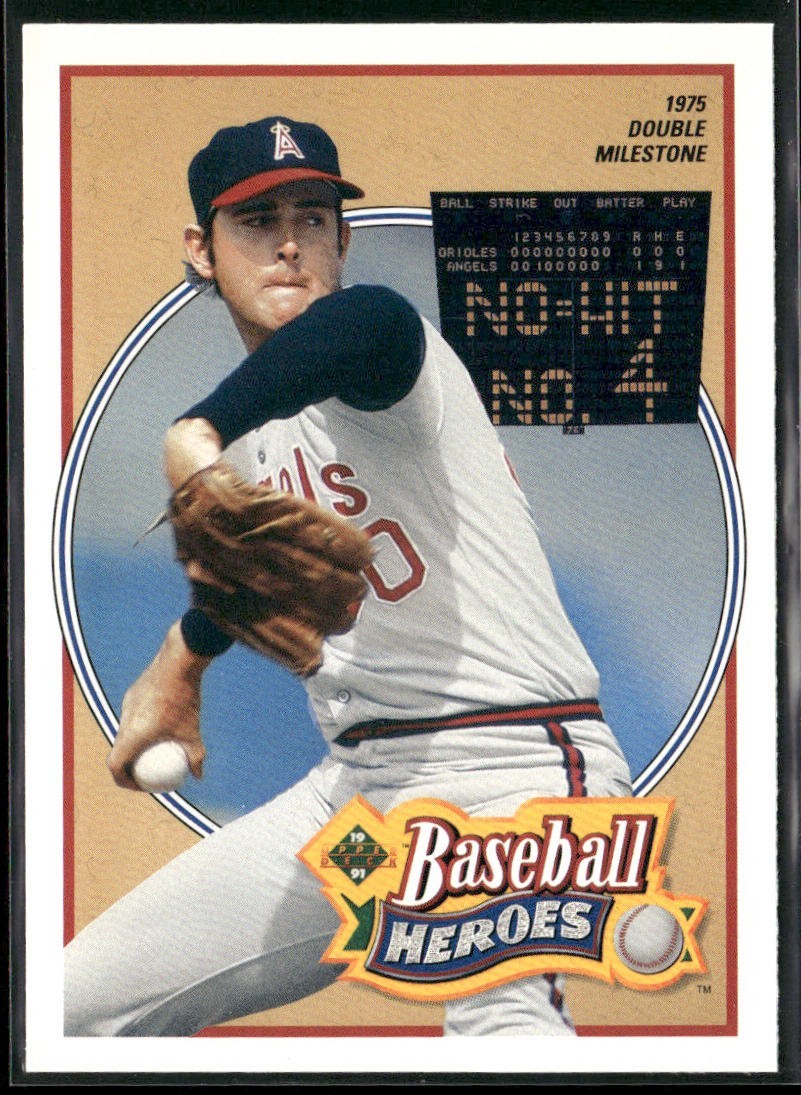 Nolan Ryan Player Lot Bundle 10 Different Baseball Cards NR001 Rangers back