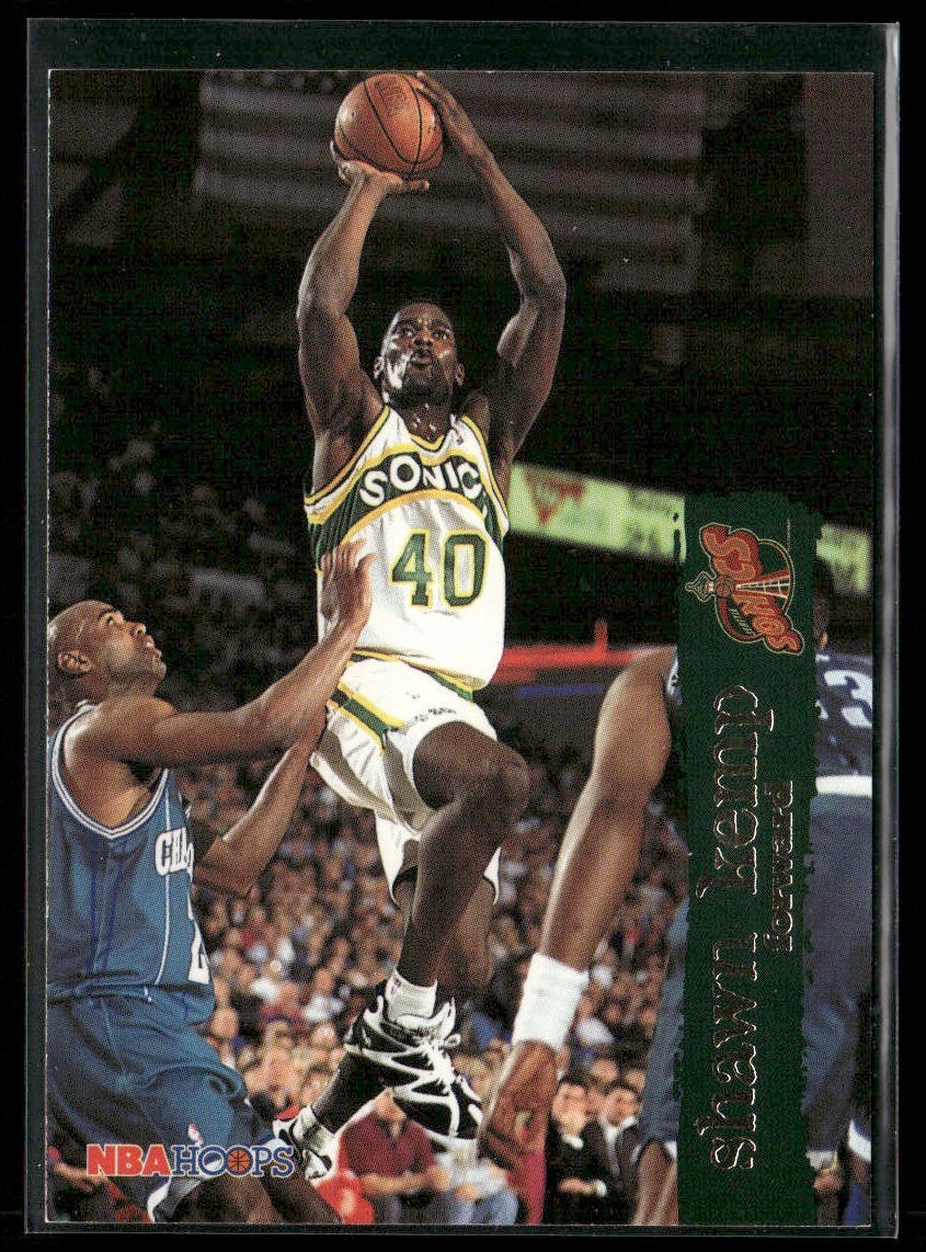Shawn Kemp Player Lot Bundle 10 Basketball Cards SK003 Supersonics Cavs back
