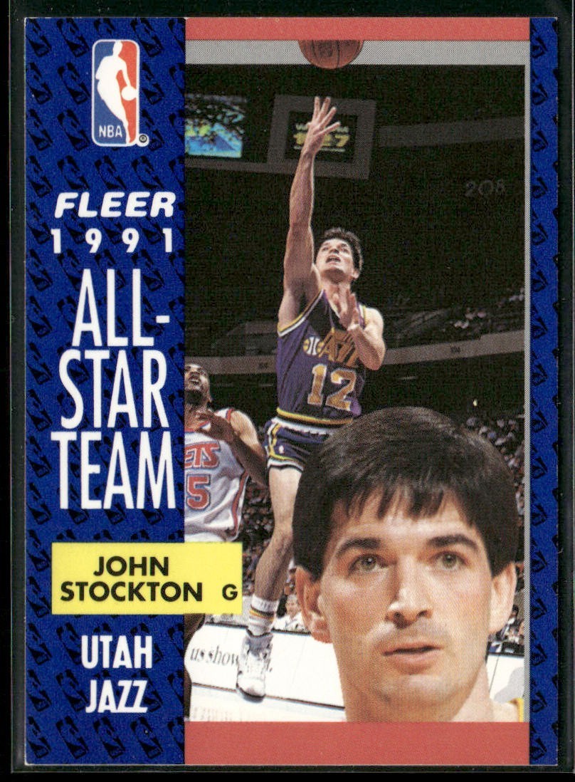 John Stockton Player Lot Bundle 10 Basketball Cards JS006 Utah Jazz back