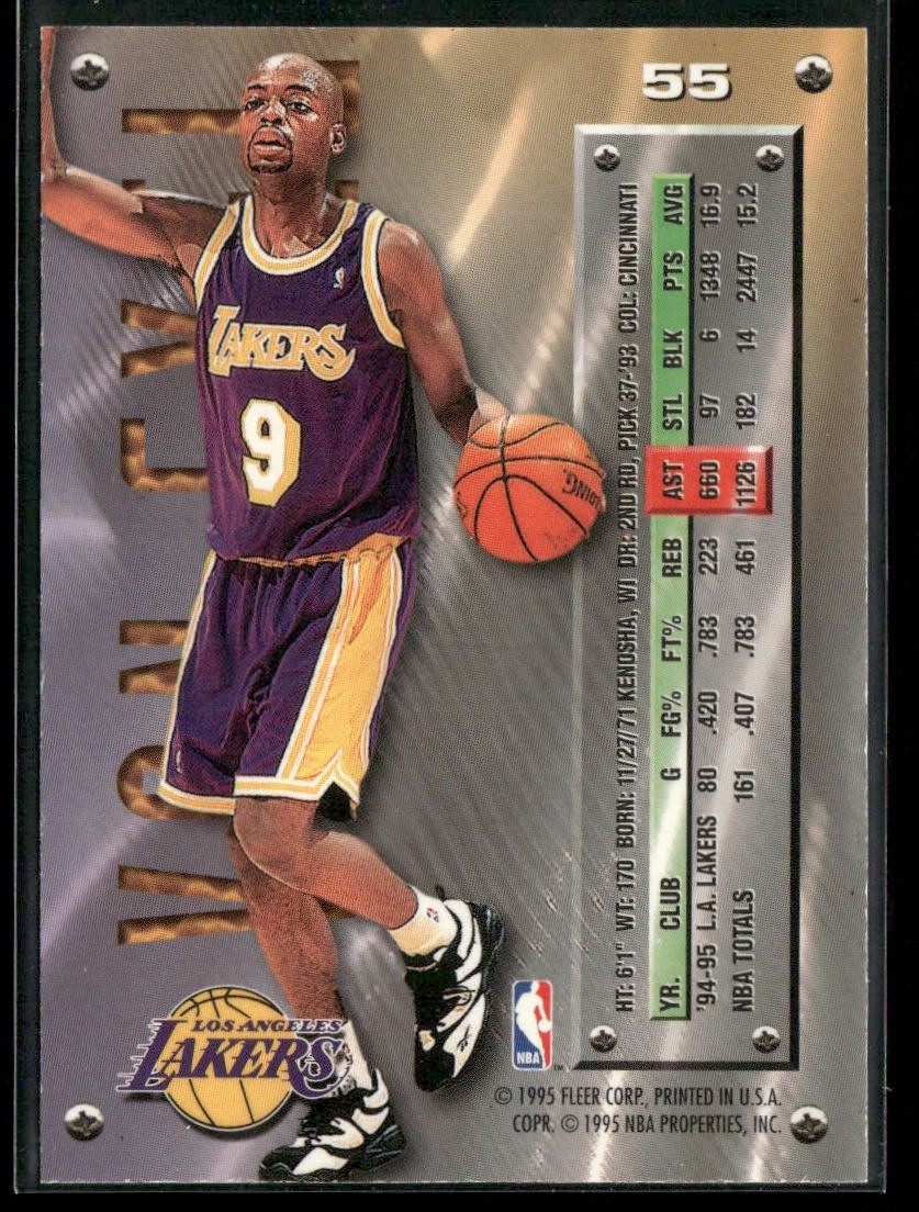 Nick Van Exel Player Lot Bundle 10 Basketball Cards NVE001 Lakers 3 RC's back