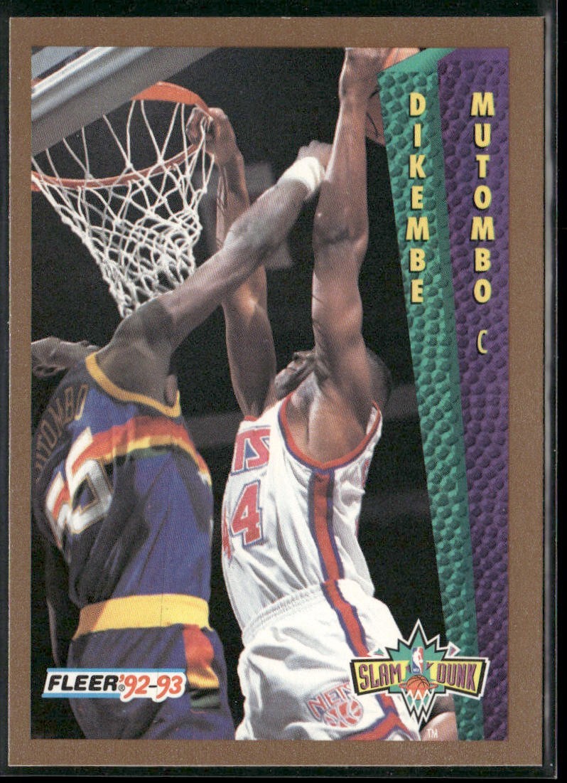 Dikembe Mutombo Player Lot Bundle 10 Basketball Cards DM005 Nuggets Hawks back