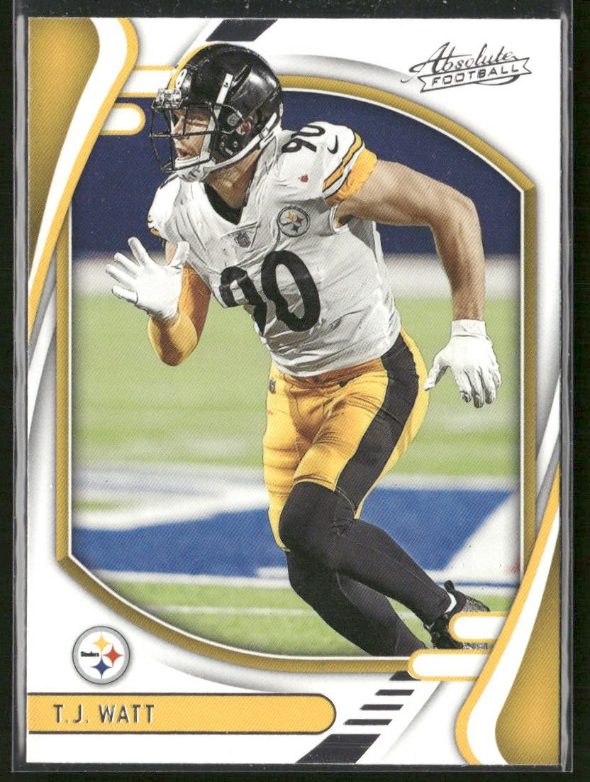 TJ Watt Player Lot Bundle 10 Different Football Cards TJW001 Steelers back