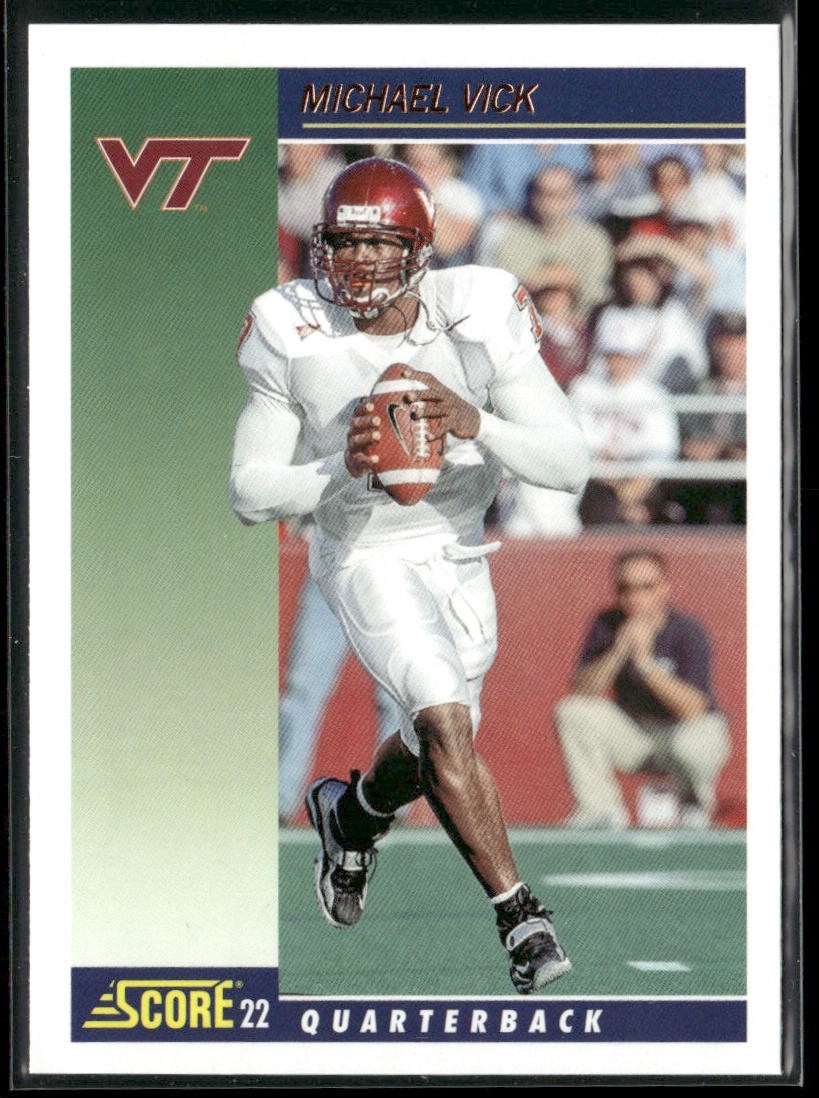 Michael Vick Player Lot Bundle 10 Different Football Cards MV001 Falcons back