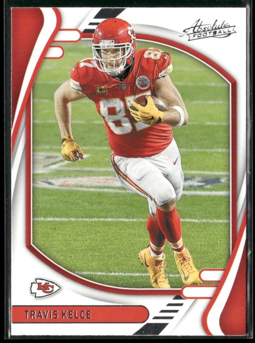 Travis Kelce Player Lot Bundle 10 Different Football Cards TK001 Chiefs back