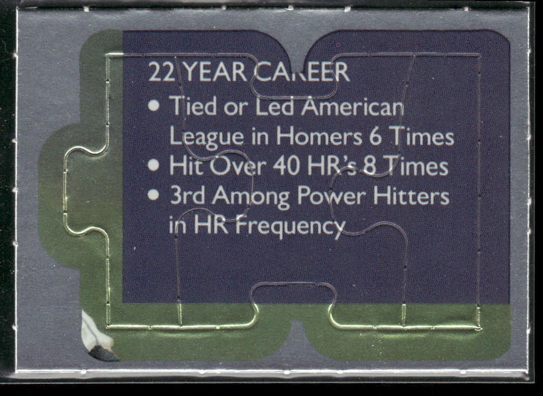 Puzzle Piece Lot Bundle 10 Different Baseball Cards P014 back