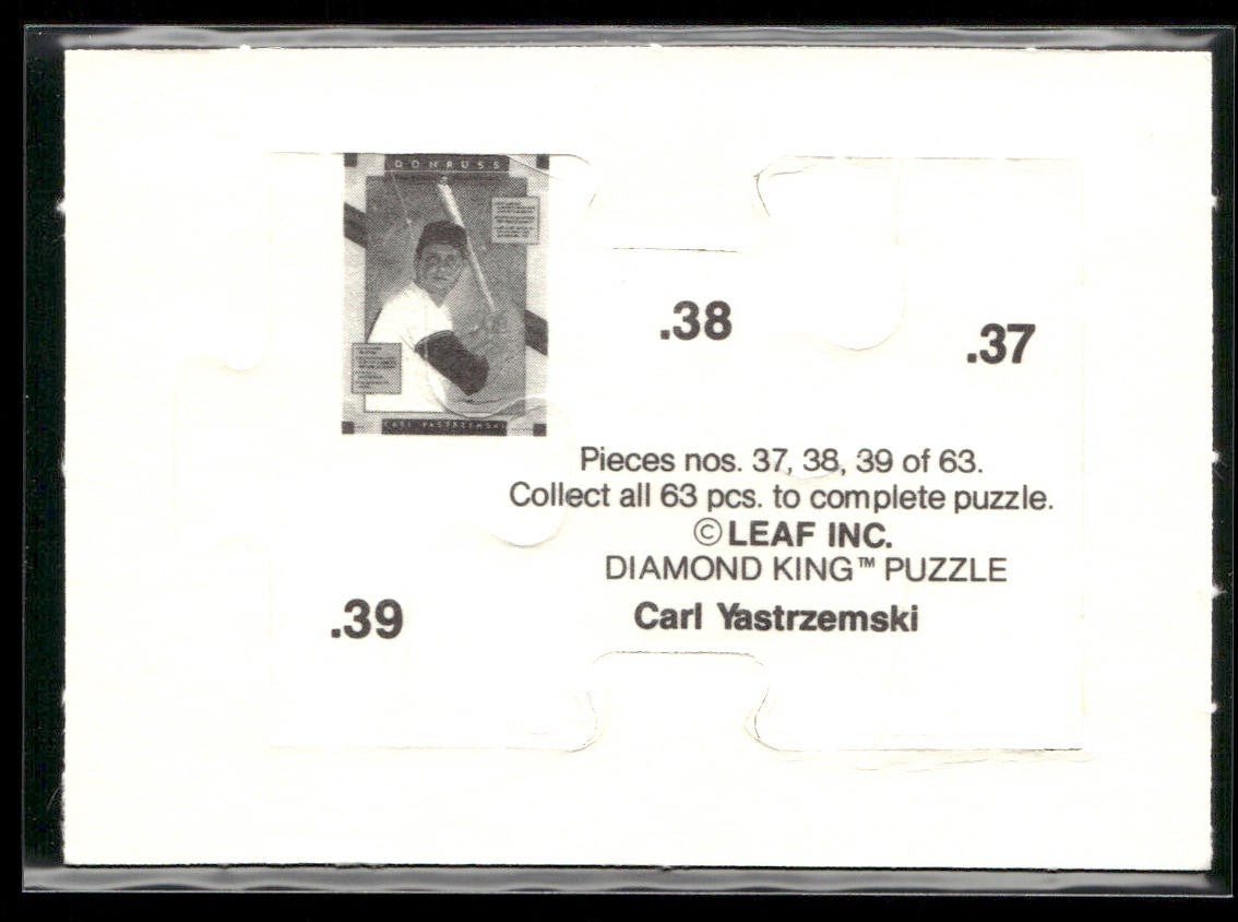 Puzzle Piece Lot Bundle 10 Different Baseball Cards P012 back