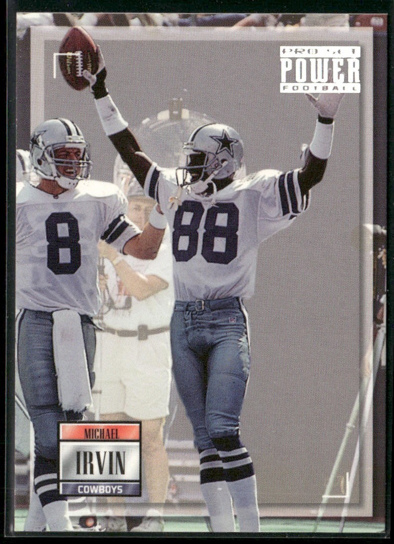 Michael Irvin Player Lot Bundle 10 Different Football Cards MI008 Cowboys back