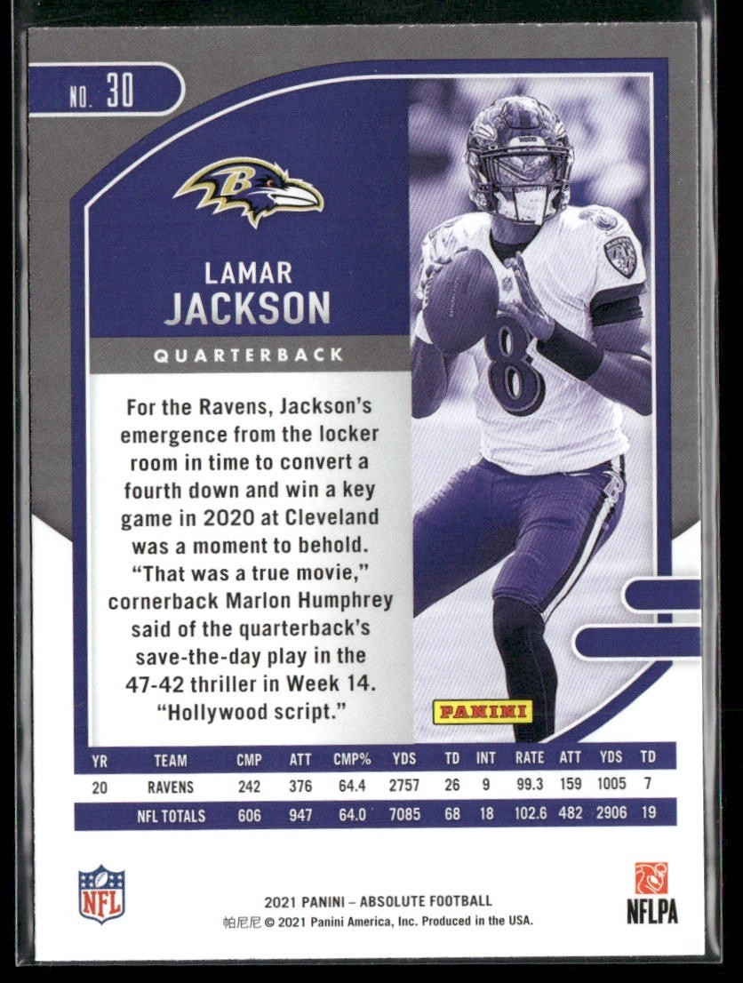 Lamar Jackson Player Lot Bundle 10 Different Football Cards LJ004 Ravens back