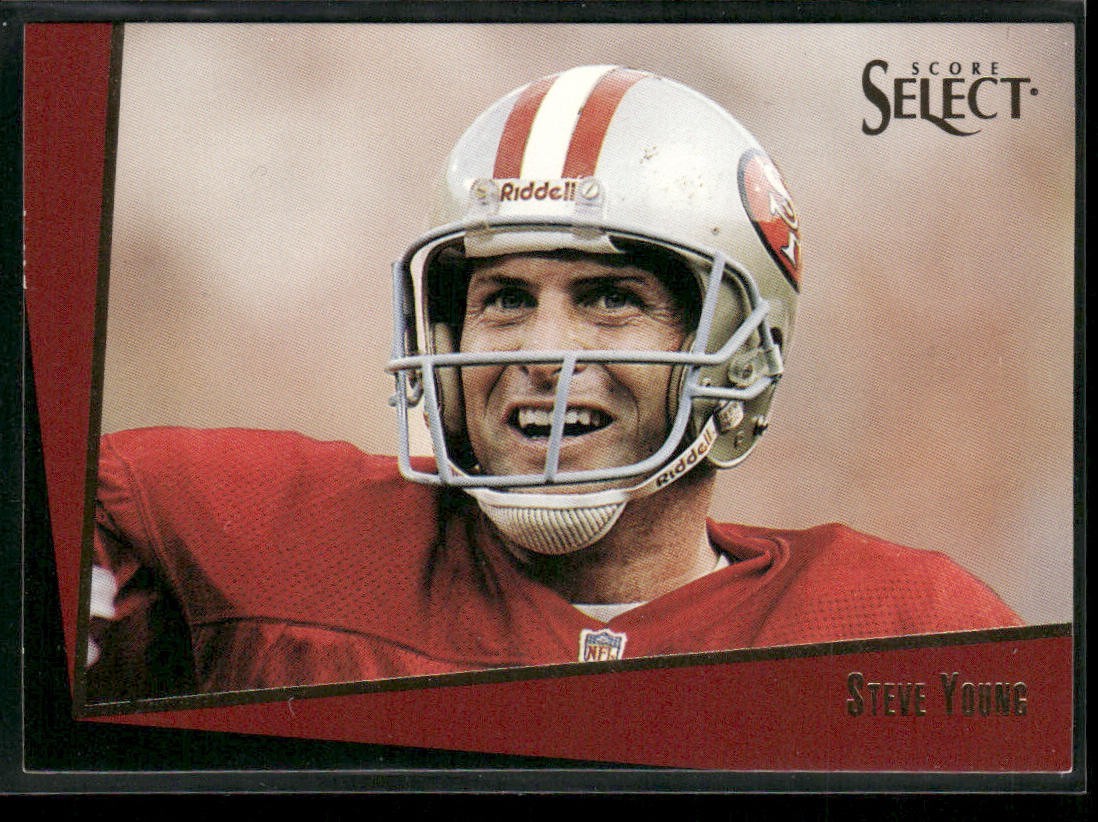 Steve Young Player Lot Bundle 10 Different Football Cards SY002 49ers back
