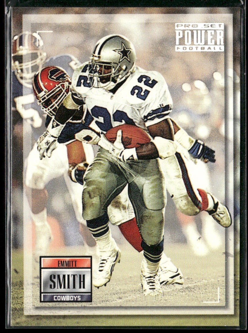 Emmitt Smith Player Lot Bundle 10 Different Football Cards ES007 Cowboys back