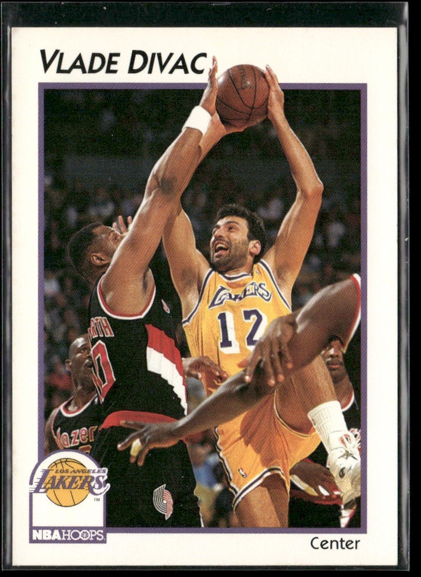 Vlade Divac Player Lot Bundle 10 Basketball Cards VD001 Lakers Hornets back