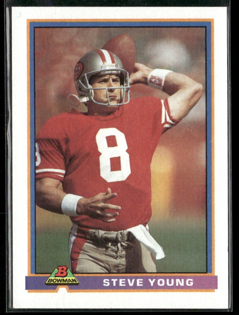 Steve Young Player Lot Bundle 10 Different Football Cards SY007 49ers back