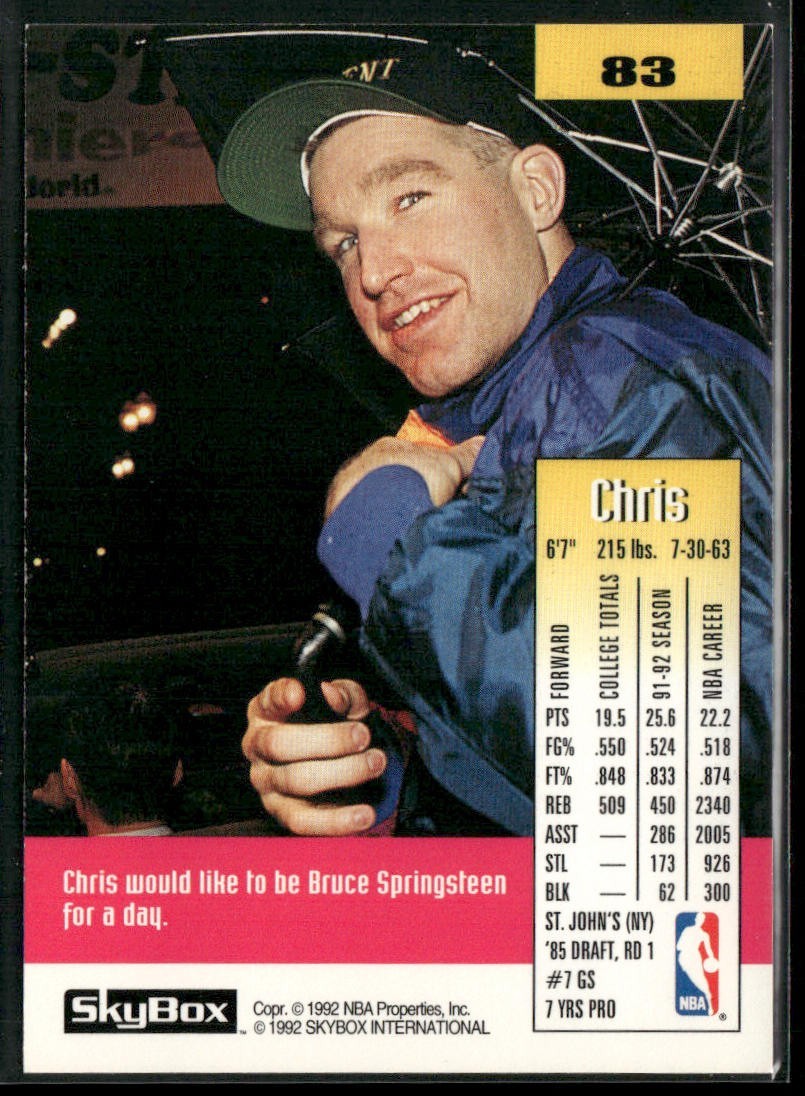 Chris Mullin Player Lot Bundle 10 Basketball Cards CM004 Warriors back
