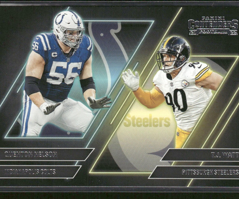 TJ Watt Player Lot Bundle 10 Different Football Cards TJW001 Steelers back
