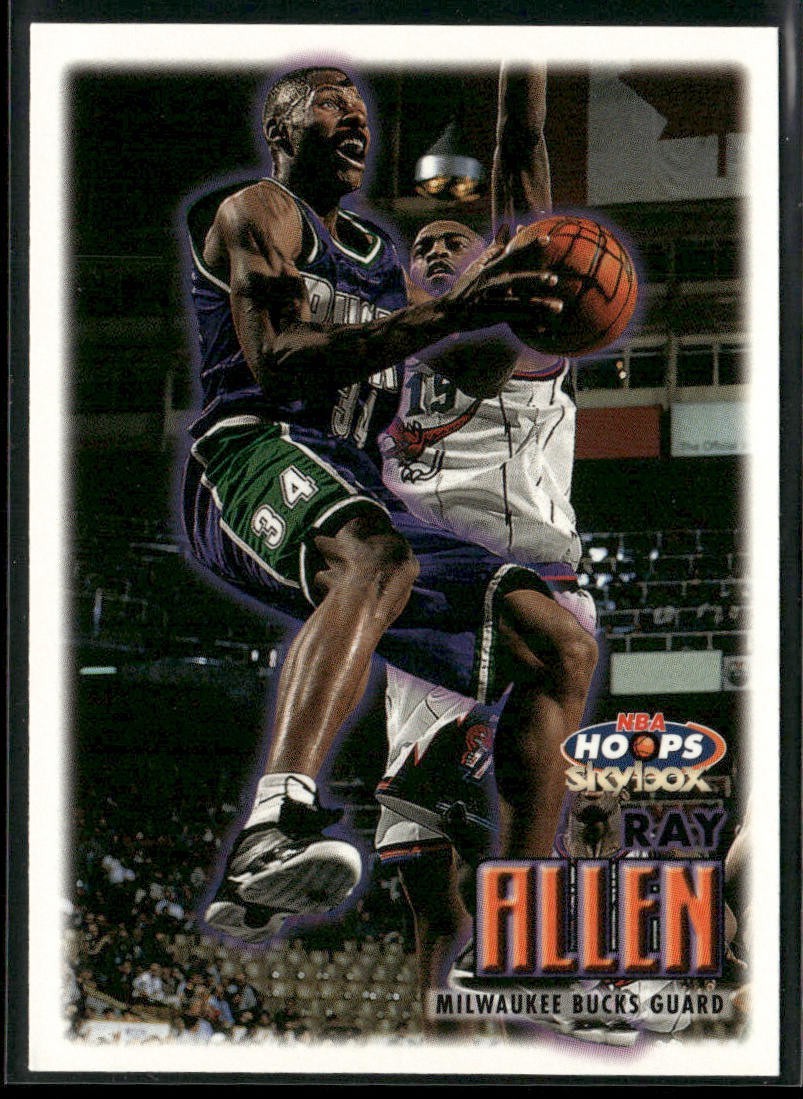 Ray Allen Player Lot Bundle 10 Basketball Cards RA001 Bucks back