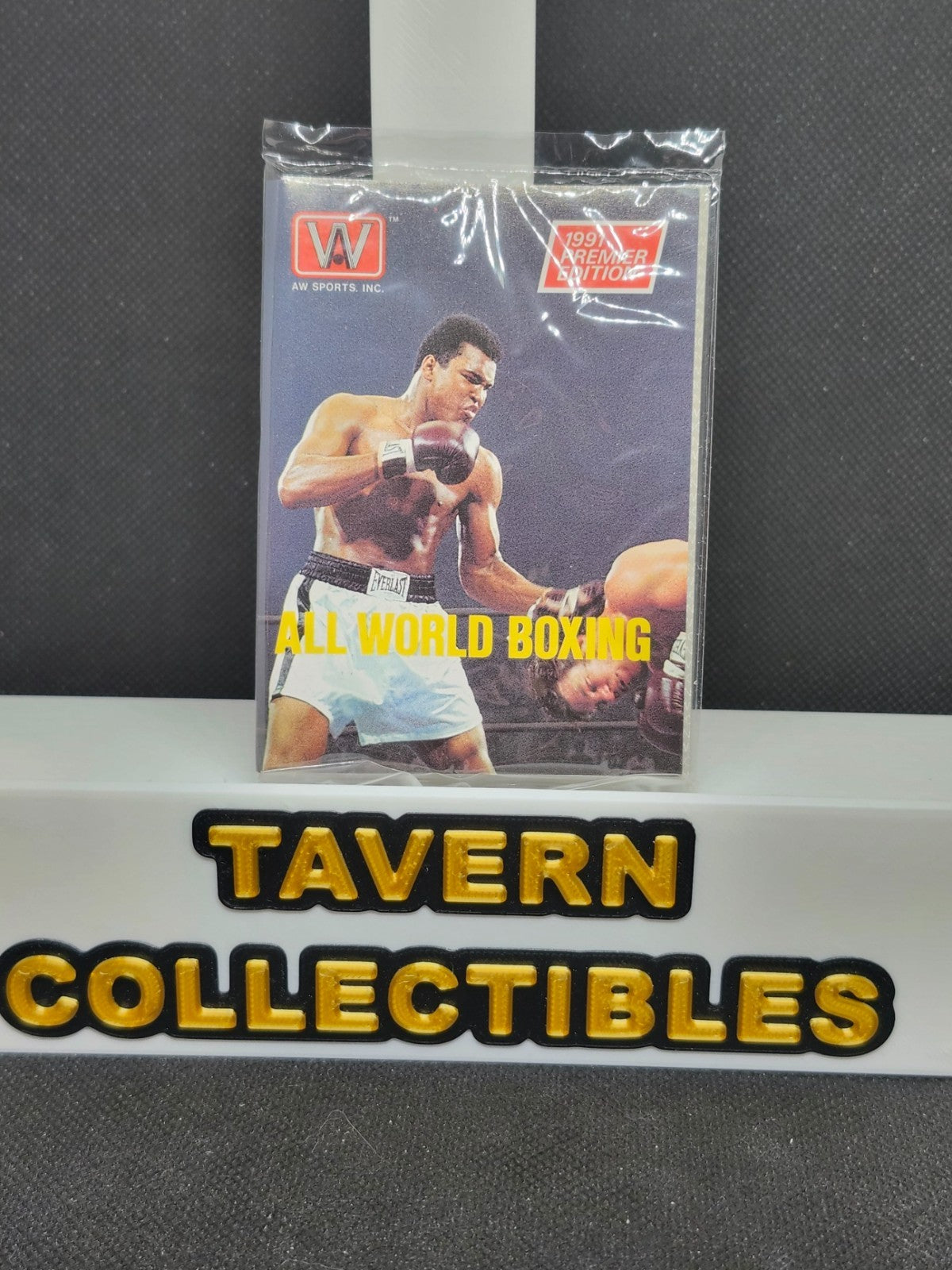 1991 All World Boxing Sealed Pack AW Sports Muhammad Ali PREMIERE front