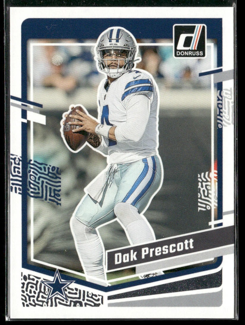 Dak Prescott Player Lot Bundle 10 Different Football Cards DP003 Cowboys back