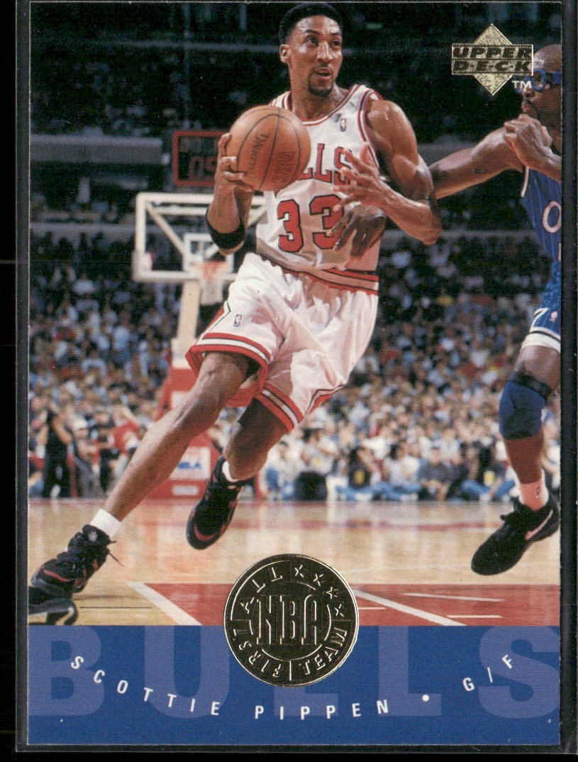 Scottie Pippen Player Lot Bundle 10 Basketball Cards SP001 Chicago Bulls back