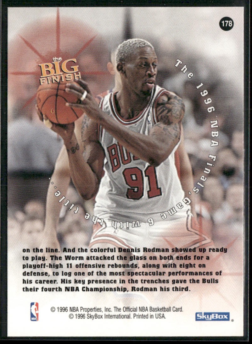 Dennis Rodman Player Lot Bundle 10 Basketball Cards DR001 Spurs Pistons Bulls back