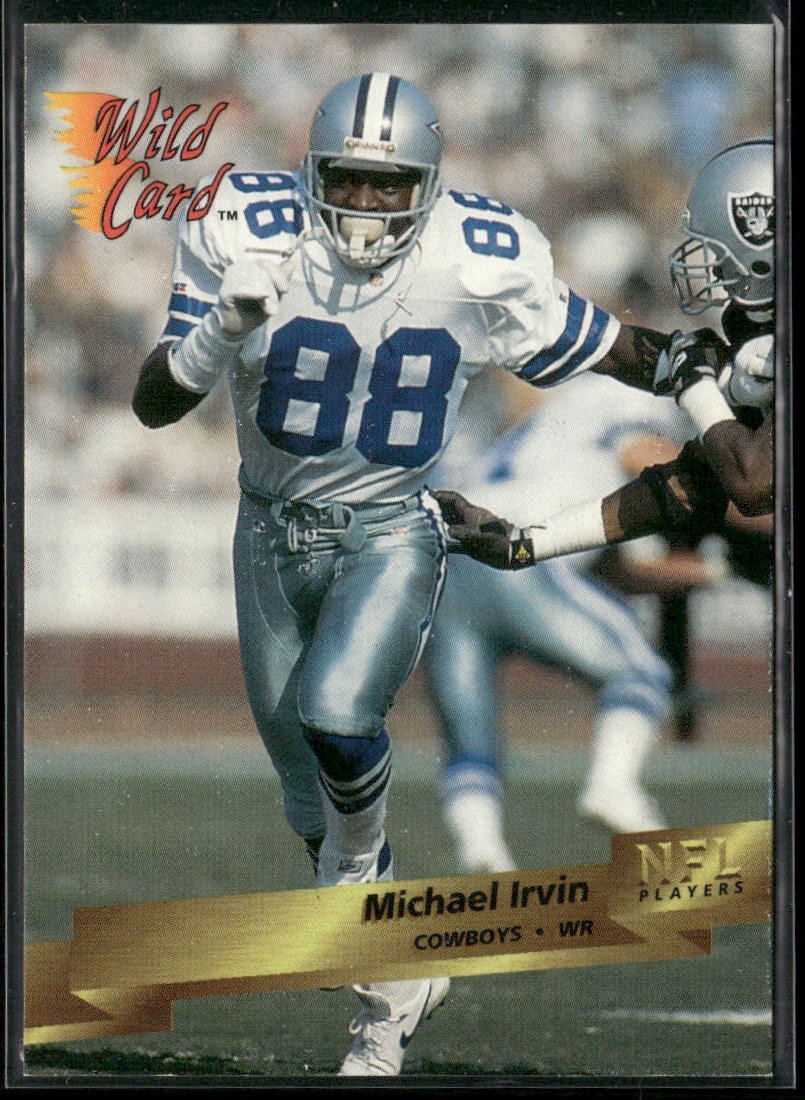 Michael Irvin Player Lot Bundle 10 Different Football Cards MI007 Cowboys back