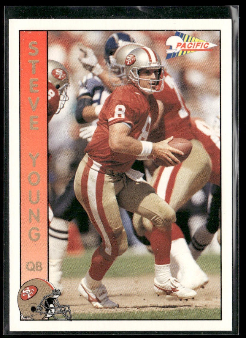 Steve Young Player Lot Bundle 10 Different Football Cards SY008 49ers back
