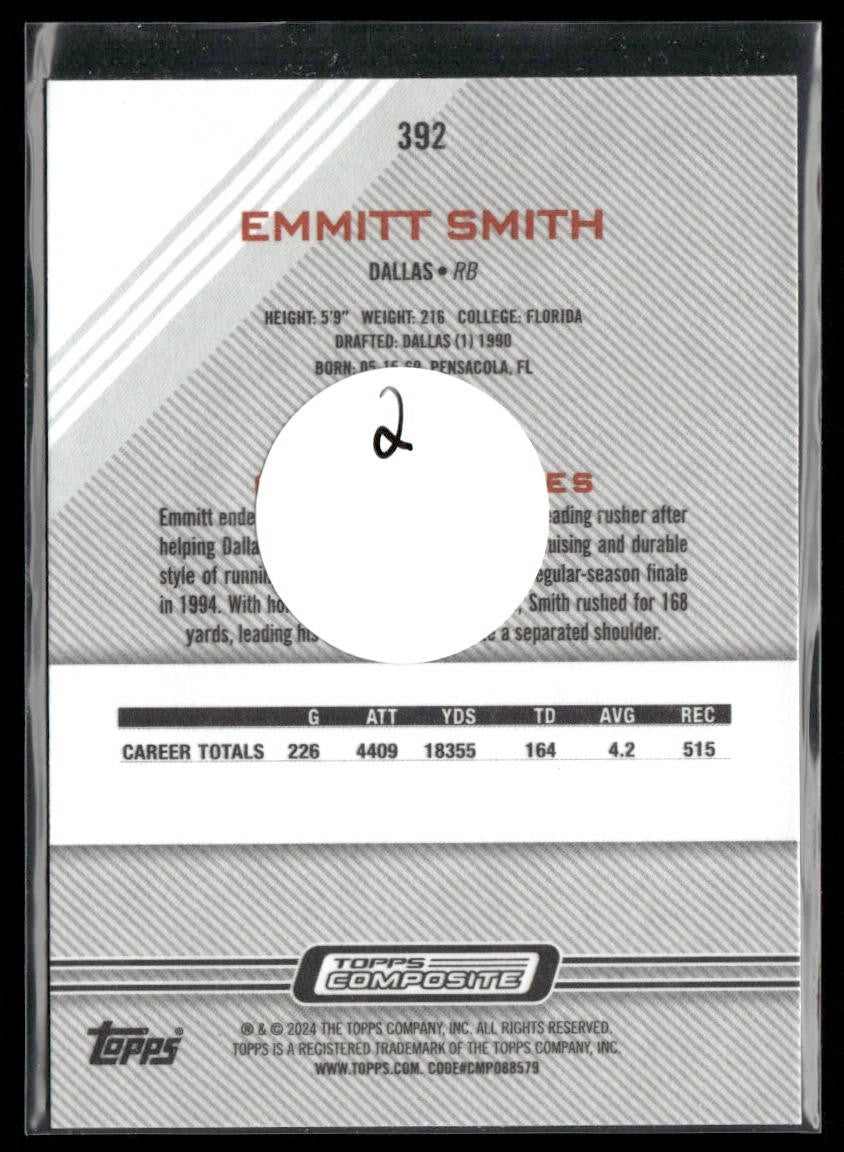 Emmitt Smith Player Lot Bundle 10 Different Football Cards ES001 Cowboys 1 RC back