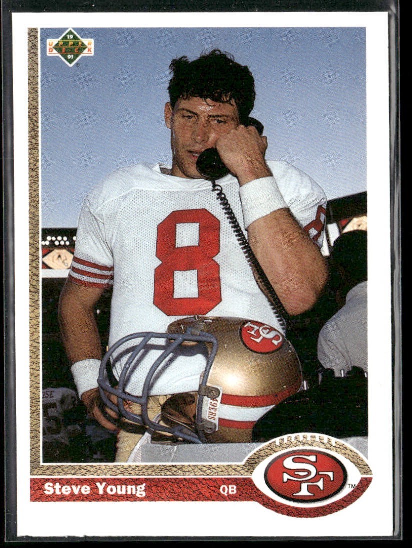 Steve Young Player Lot Bundle 10 Different Football Cards SY004 49ers back