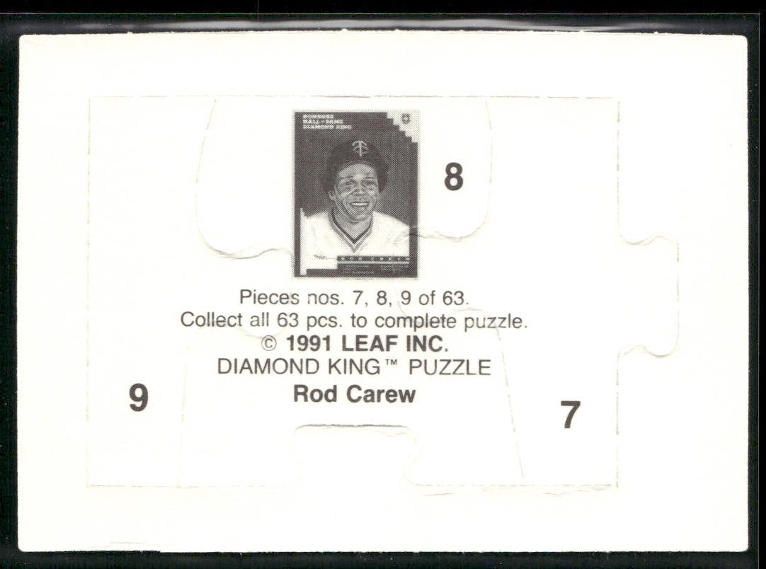 Puzzle Piece Lot Bundle 10 Different Baseball Cards P009 back