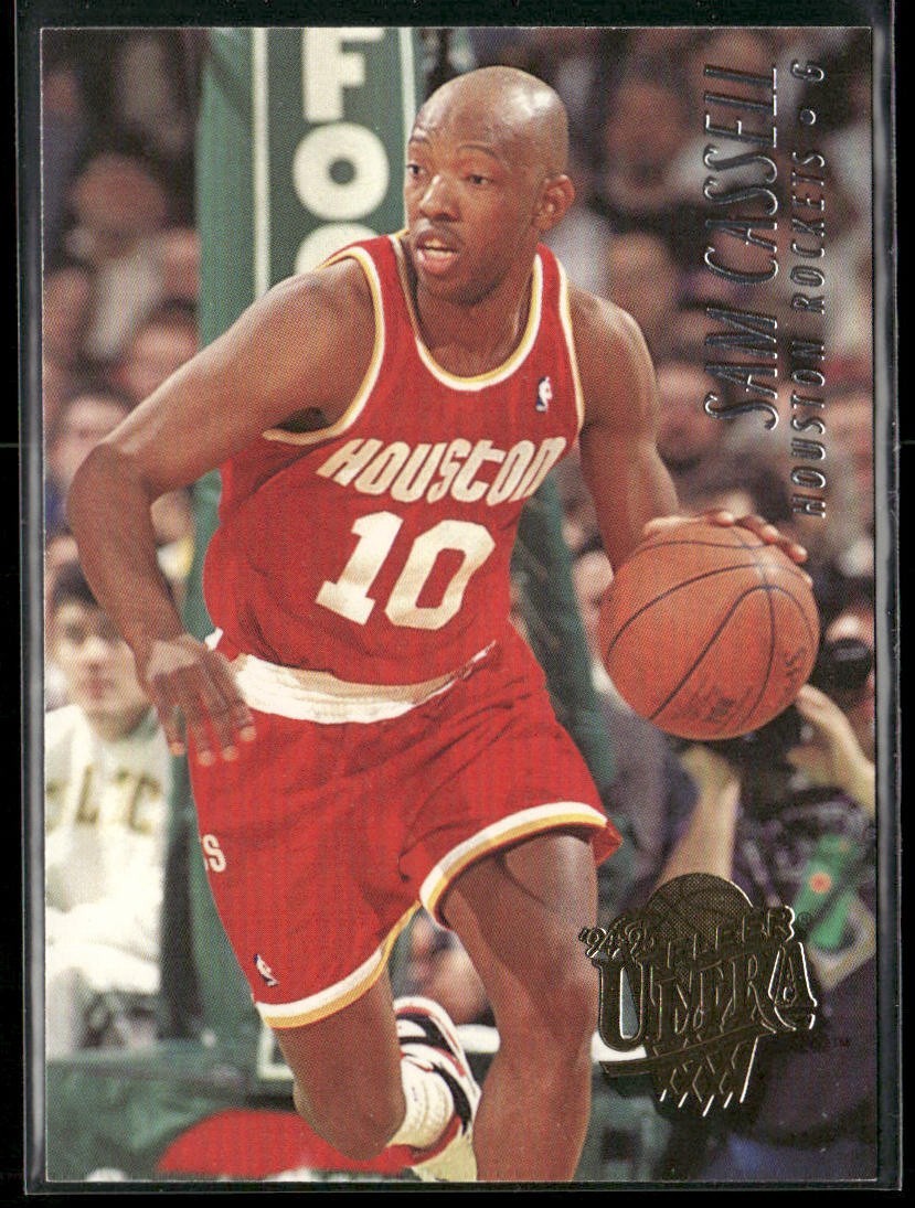 Sam Cassell Player Lot Bundle 10 Basketball Cards SC003 Rockets Nets 2 RC back