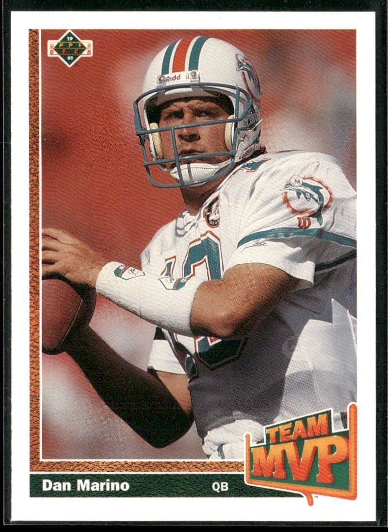 Dan Marino Player Lot Bundle 10 Different Football Cards DM004 Dolphins back