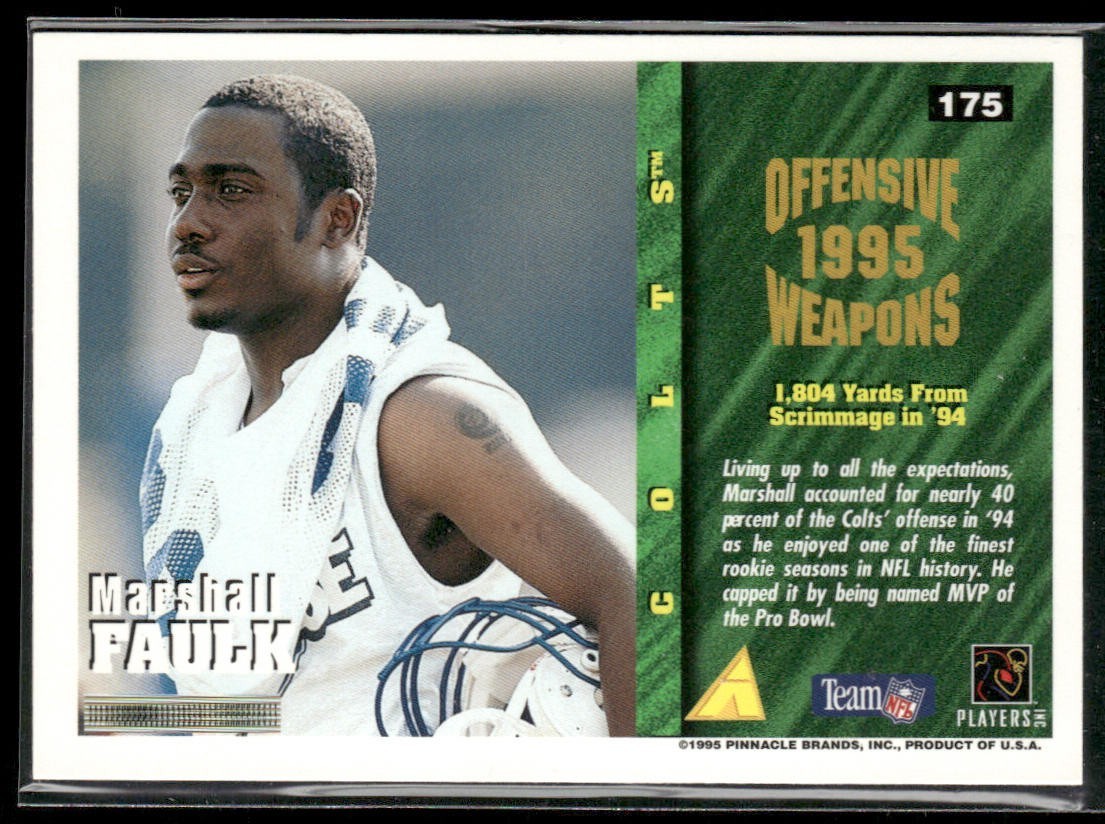 Marshall Faulk Player Lot Bundle 10 Different Football Cards MF001 Colts Rams back
