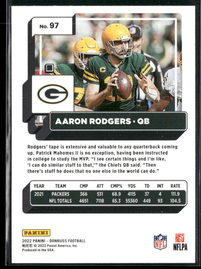Aaron Rodgers Player Lot Bundle 10 Different Football Cards AR003 Packers Jets back