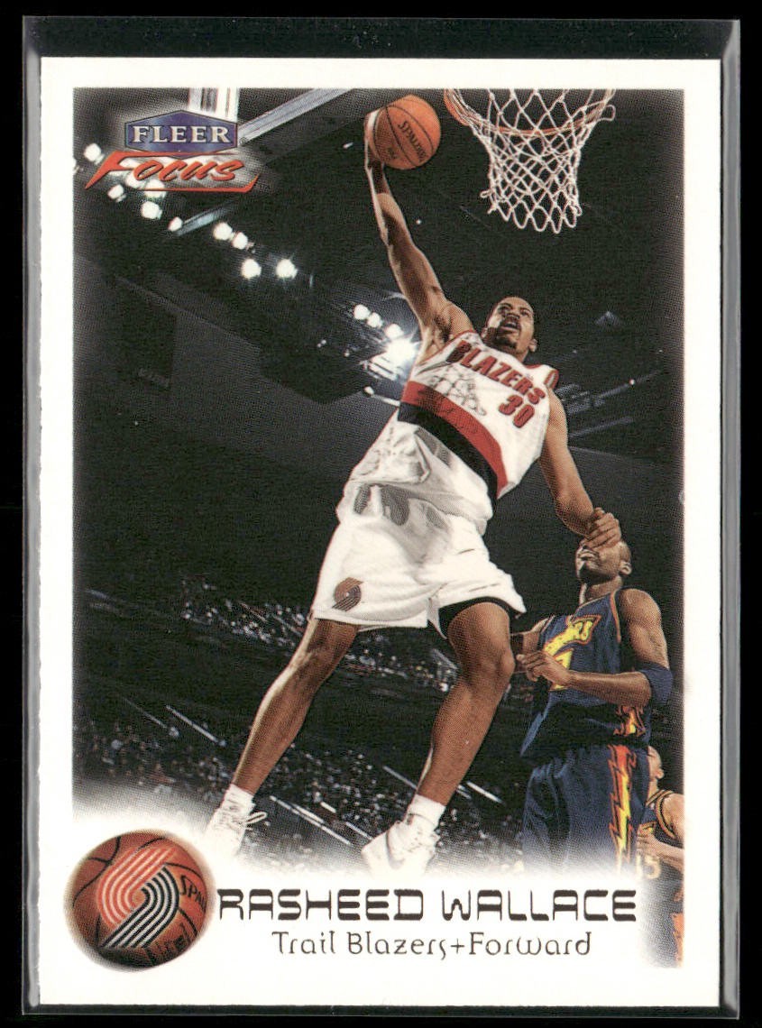 Rasheed Wallace Player Lot Bundle 10 Basketball Cards RW001 Bullets 1 RC back