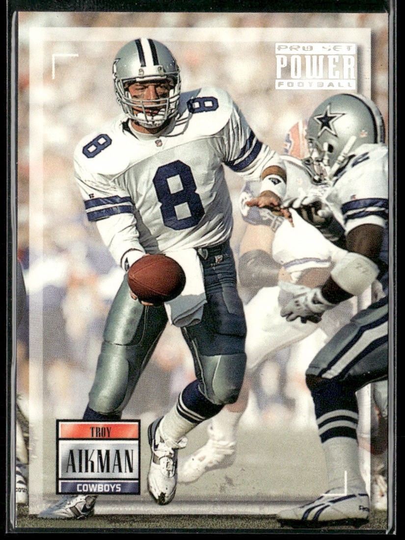 Troy Aikman Player Lot Bundle 10 Different Football Cards TA006 Cowboys back