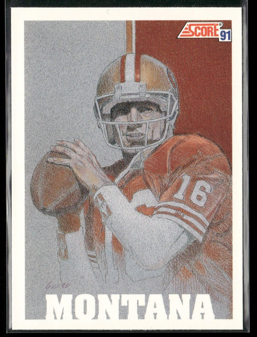 Joe Montana Player Lot Bundle 10 Different Football Cards JM005 49ers Chiefs front