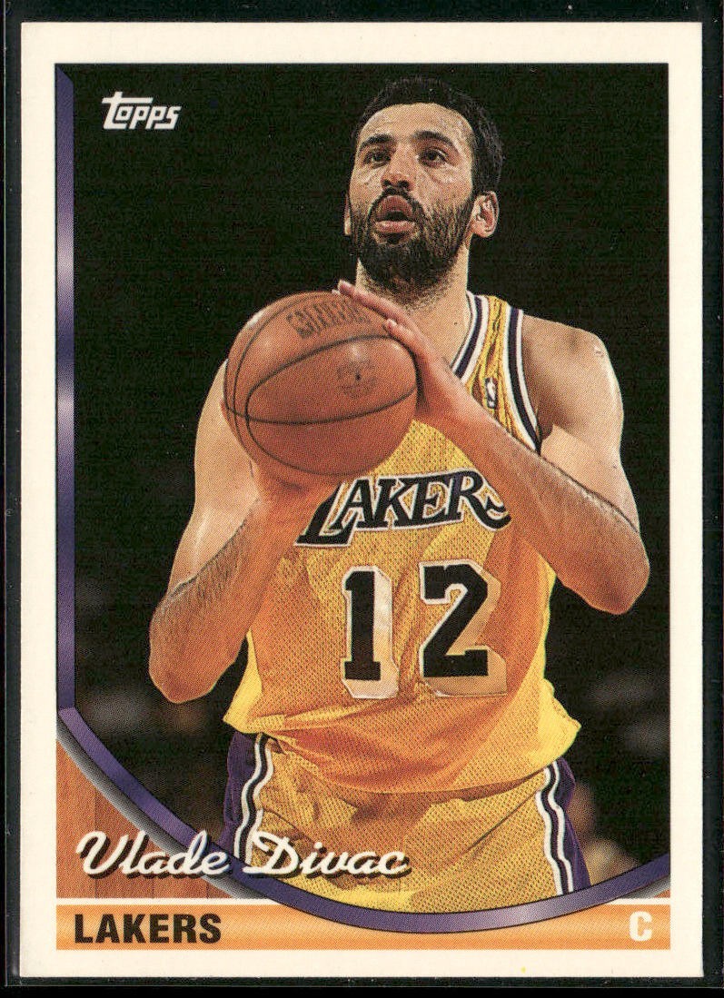 Vlade Divac Player Lot Bundle 10 Basketball Cards VD003 Lakers Hornets back