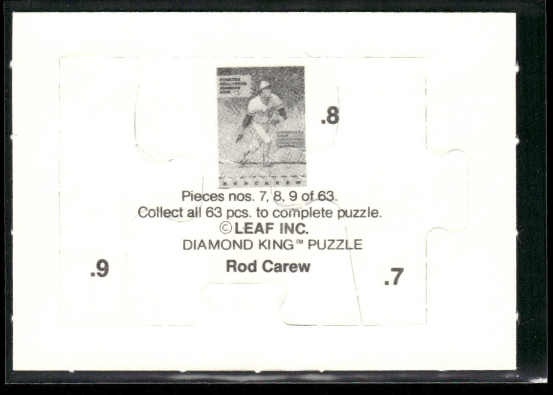 Puzzle Piece Lot Bundle 10 Different Baseball Cards P002 back