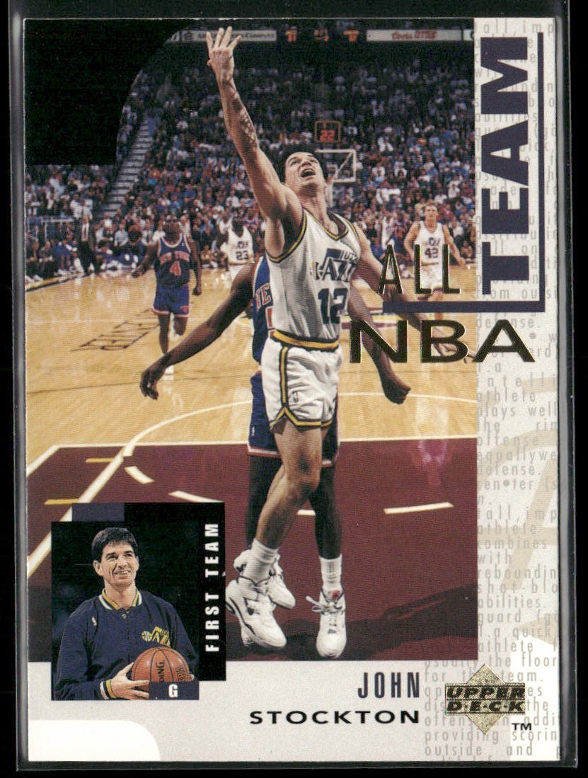 John Stockton Player Lot Bundle 10 Basketball Cards JS002 Utah Jazz back