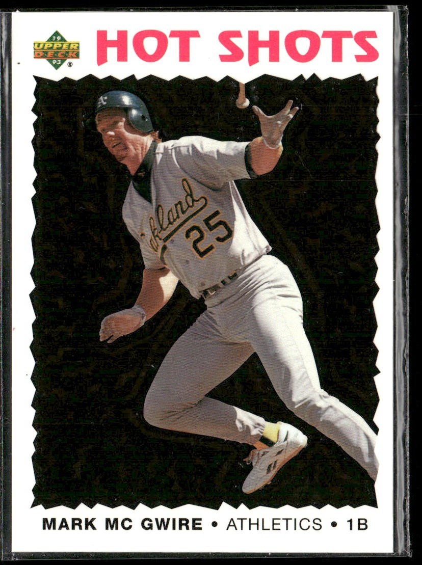 Mark McGwire Player Lot Bundle 10 Different Baseball Cards MM001 Athletics back