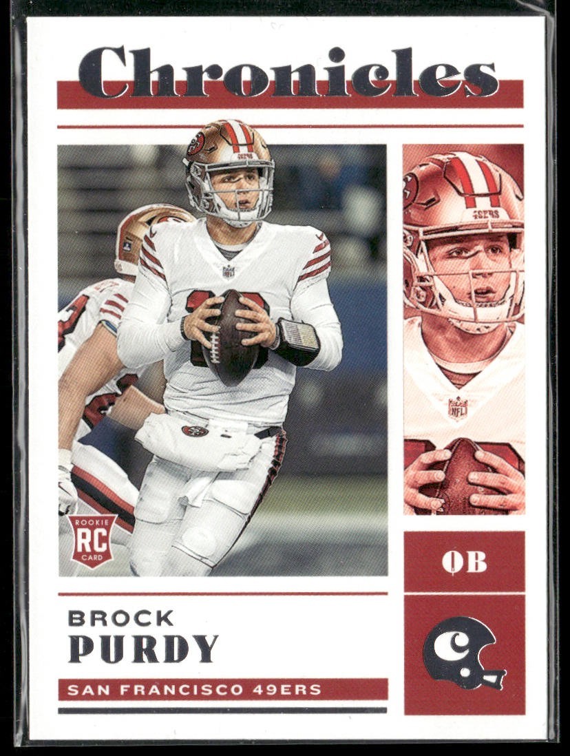 Brock Purdy Player Lot Bundle 10 Different Football Cards BP001 49ers back