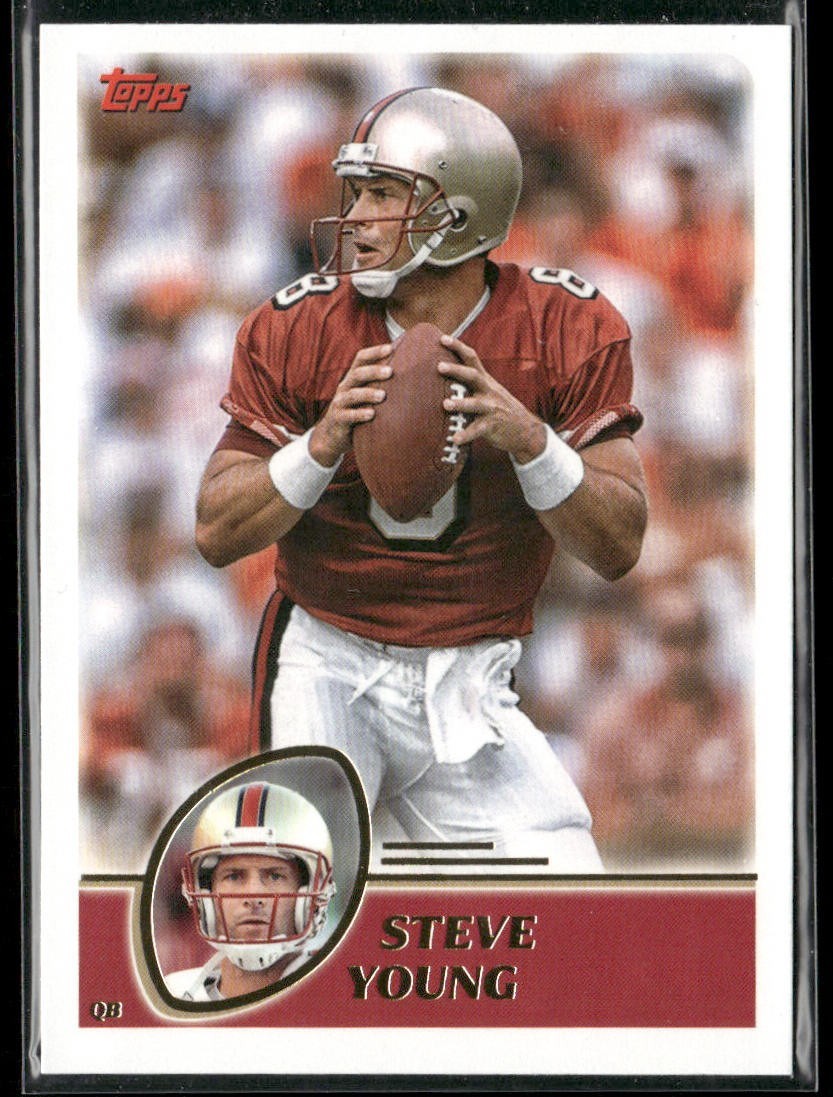 Steve Young Player Lot Bundle 10 Different Football Cards SY008 49ers back